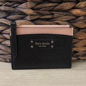 Kate Spade Black and Pink Card Holder